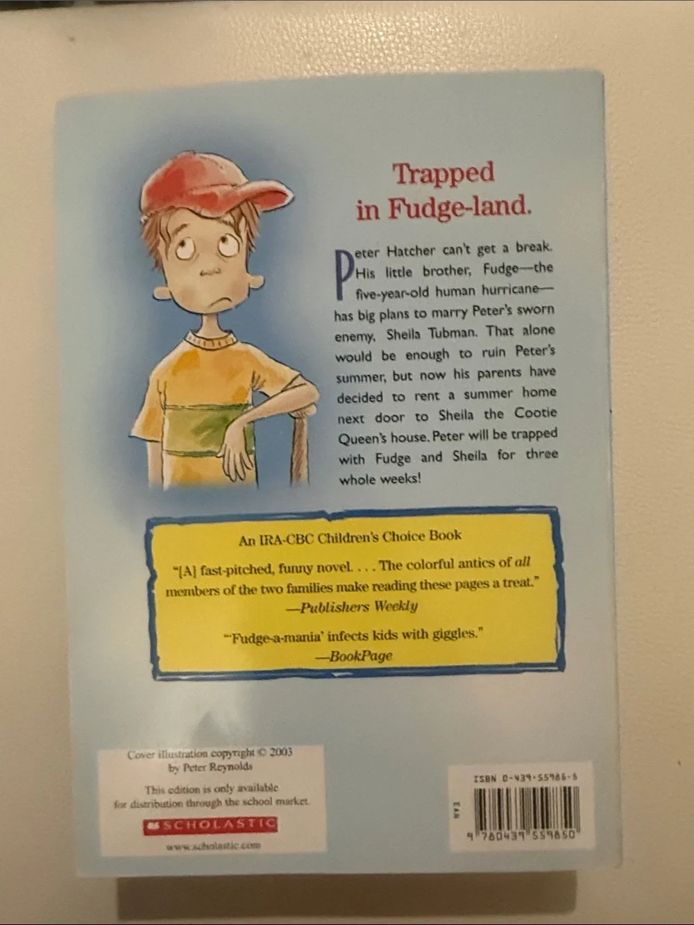 Paperback Judy Blume Book Set - Yellow, Blue, Red, Green Accents